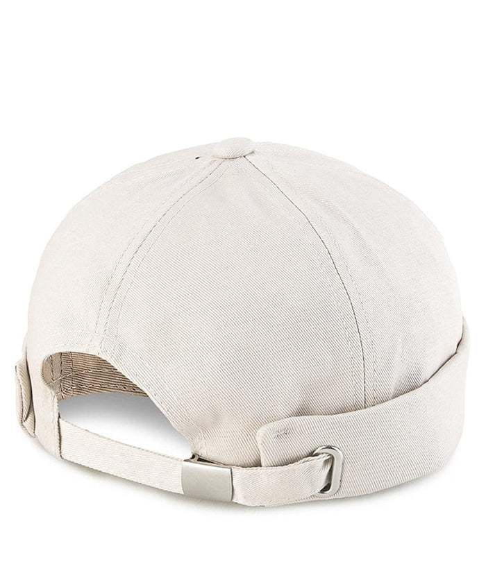 Cotton Brimless Baseball Cap - Cream