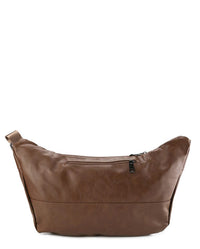 Distressed Leather Concept Belt Bag - Camel