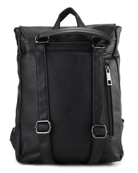 Distressed Leather Relay Backpack - Black