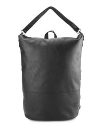 Distressed Leather Essential Backpack - Black