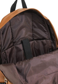 Distressed Leather Cityform Backpack - Camel