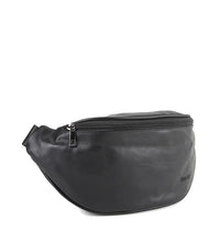 Distressed Leather Essential Bumbag - Black