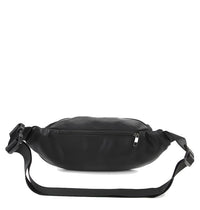 Distressed Leather Essential Bumbag - Black