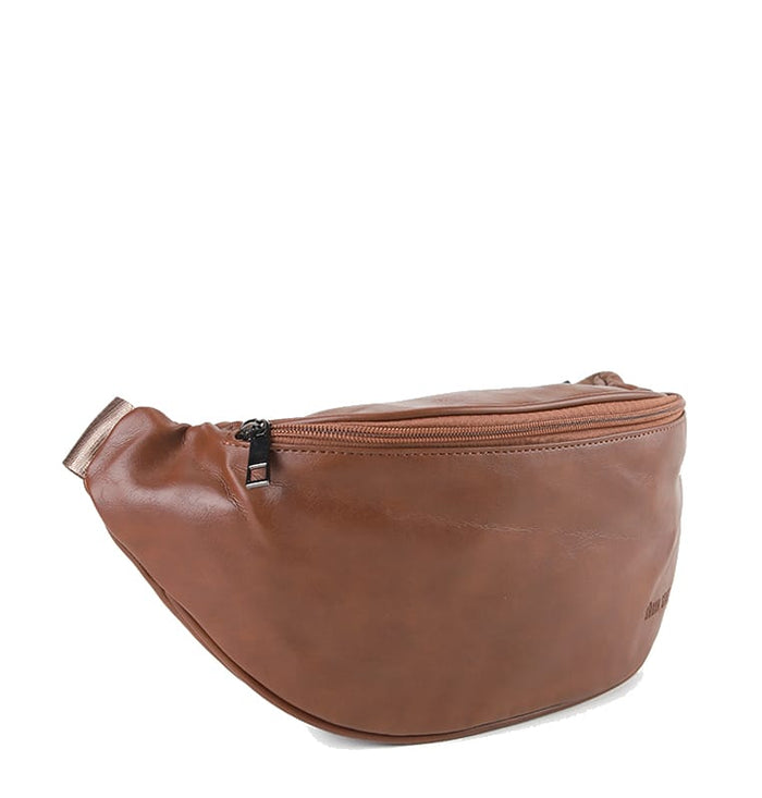 Distressed Leather Essential Bumbag - Camel