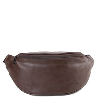 Distressed Leather Essential Bumbag - Dark Brown