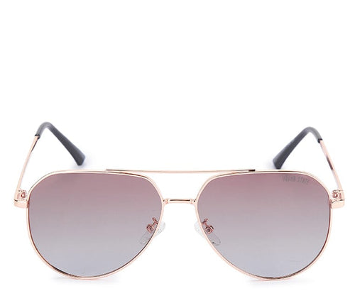 Polarized Stainless Frame Scout Aviator Sunglasses - Multi Rosegold