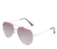 Polarized Stainless Frame Scout Aviator Sunglasses - Multi Rosegold