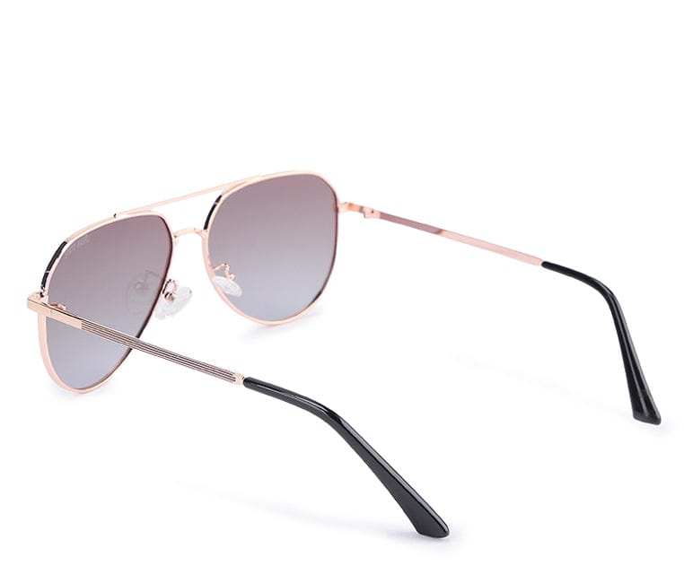 Polarized Stainless Frame Scout Aviator Sunglasses - Multi Rosegold