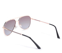Polarized Stainless Frame Scout Aviator Sunglasses - Multi Rosegold
