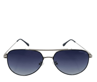 Polarized Aero Aviator Frame Sunglasses - Multi Silver