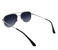 Polarized Aero Aviator Frame Sunglasses - Multi Silver