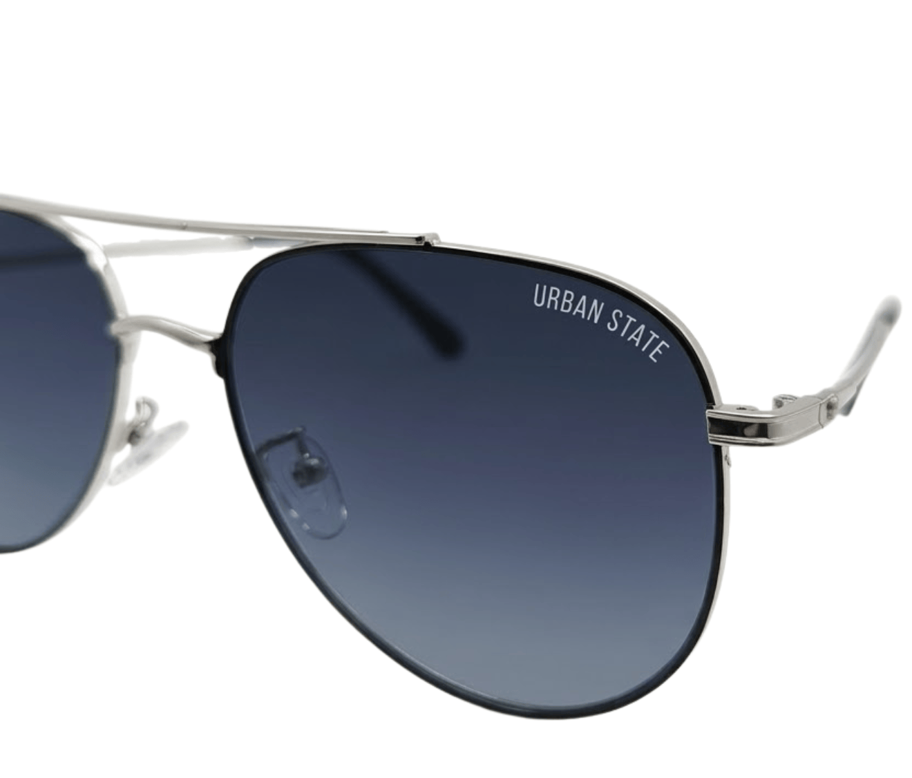 Polarized Aero Aviator Frame Sunglasses - Multi Silver