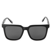 Polarized Plastic Frame Eco Square Sunglasses - Black Black