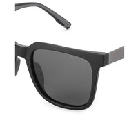 Polarized Plastic Frame Eco Square Sunglasses - Black Black