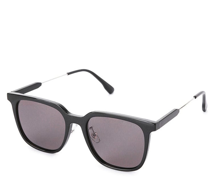 Polarized Plastic Frame Fresco Square Sunglasses - Brown Black