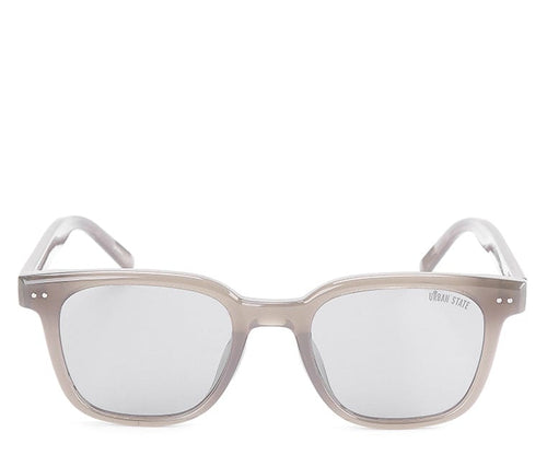 Polarized Plastic Frame Wayfarer Square Sunglasses - Black Grey