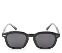 Polarized Plastic Frame Nova Square Sunglasses - Black Black