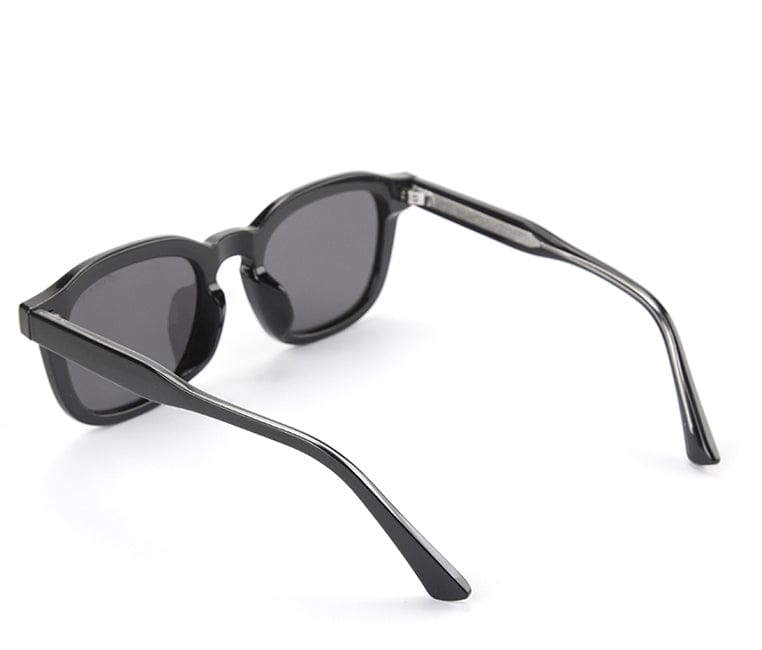 Polarized Plastic Frame Nova Square Sunglasses - Black Black
