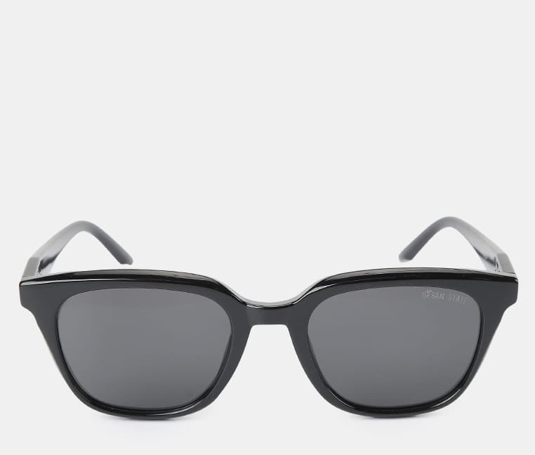 Polarized Atlas Square Frame Sunglasses - Black Black