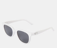 Polarized Atlas Square Frame Sunglasses - Black White