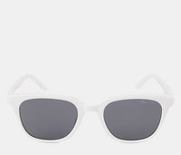 Polarized Atlas Square Frame Sunglasses - Black White