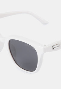 Polarized Atlas Square Frame Sunglasses - Black White