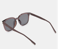 Polarized Mercer Square Frame Sunglasses - Black Brown