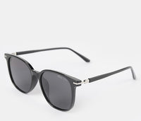 Polarized Hudson Square Frame Sunglasses - Black Black