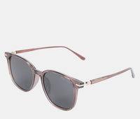 Polarized Hudson Square Frame Sunglasses - Black Brown