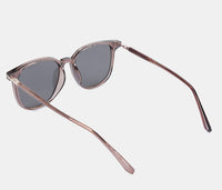 Polarized Hudson Square Frame Sunglasses - Black Brown