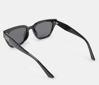 Polarized Brixton Sculpted Frame Sunglasses - Black Black