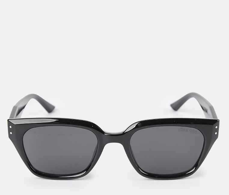 Polarized Brixton Sculpted Frame Sunglasses - Black Black