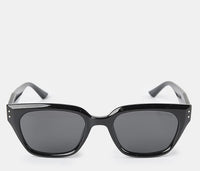 Polarized Brixton Sculpted Frame Sunglasses - Black Black