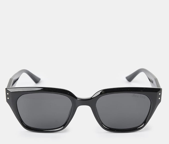Polarized Brixton Sculpted Frame Sunglasses - Black Black
