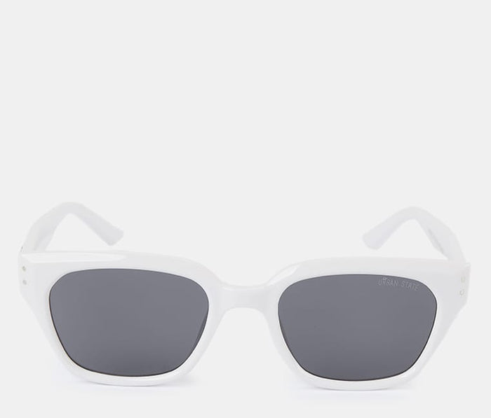 Polarized Brixton Sculpted Frame Sunglasses - Black White