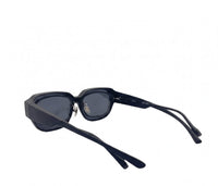 Polarized Overlay Clip-On Square Frame Sunglasses - Black Black