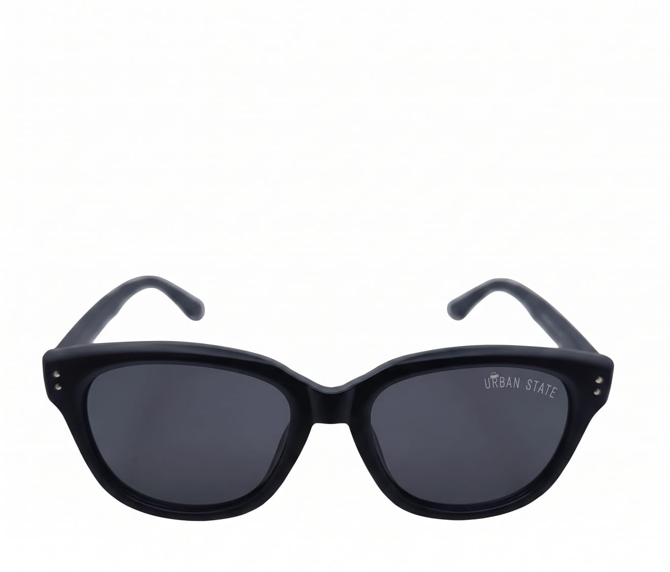 Polarized Monterey Square Frame Sunglasses - Black Matte