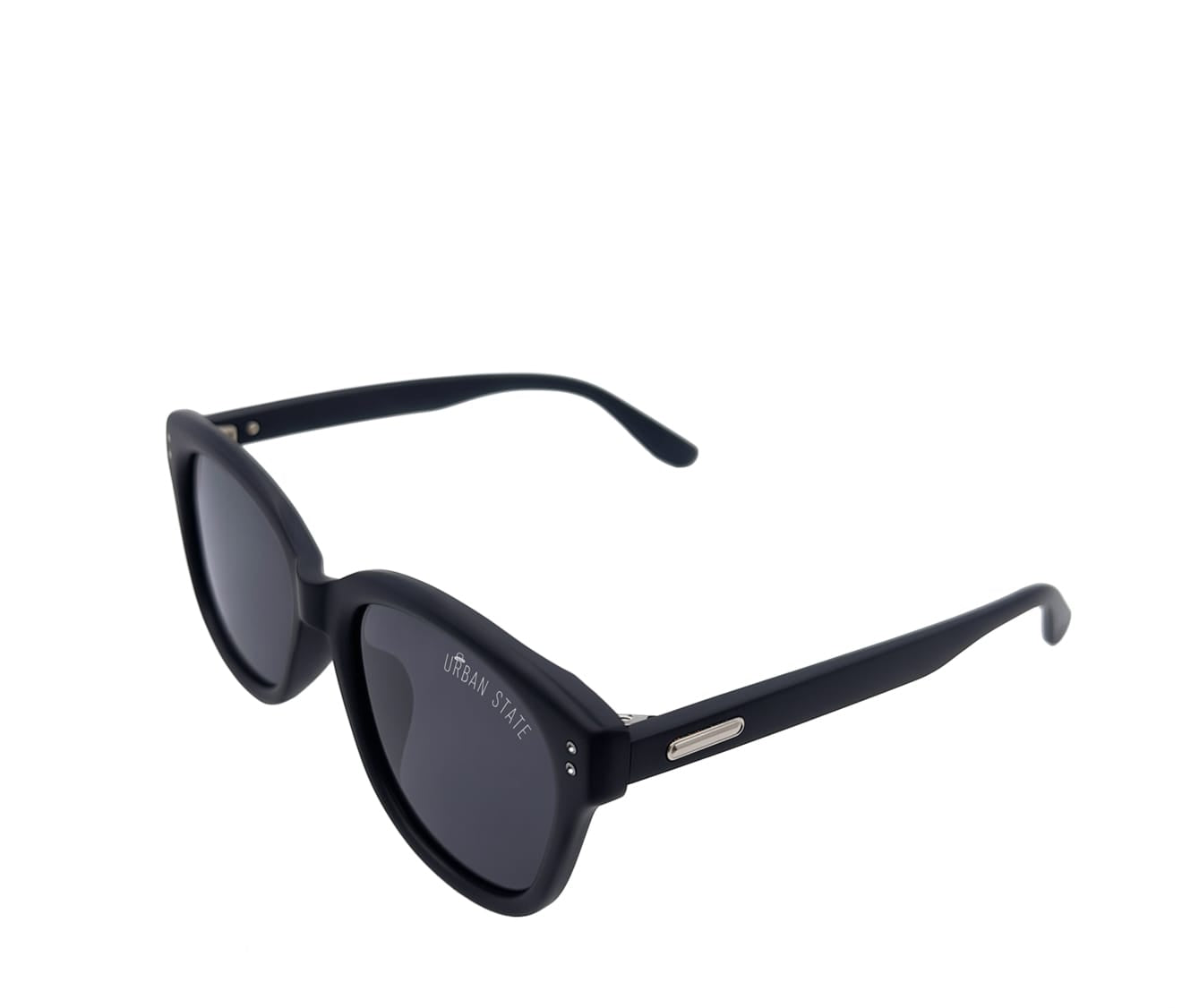 Polarized Monterey Square Frame Sunglasses - Black Matte