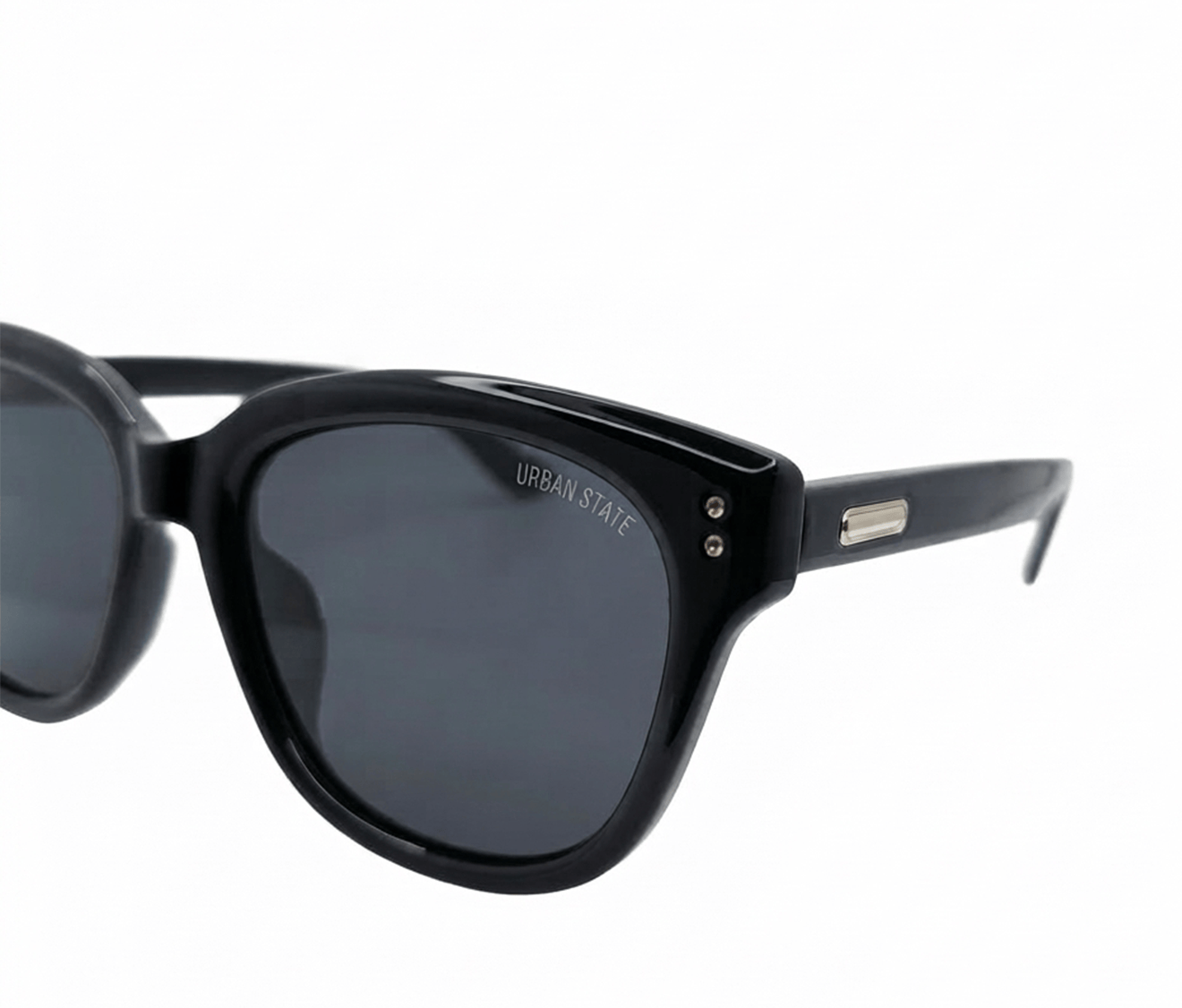 Polarized Monterey Square Frame Sunglasses - Black Matte