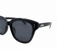 Polarized Monterey Square Frame Sunglasses - Black Matte