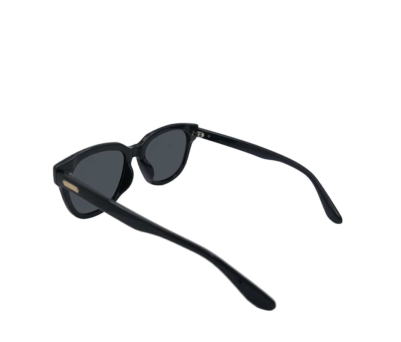 Polarized Monterey Square Frame Sunglasses - Black Glossy