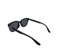 Polarized Monterey Square Frame Sunglasses - Black Glossy
