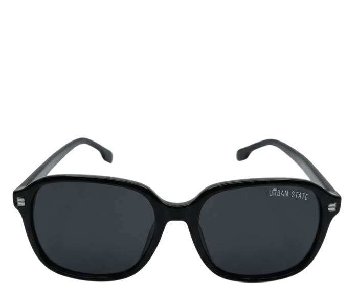 Polarized Sloane Square Frame Sunglasses - Black Black