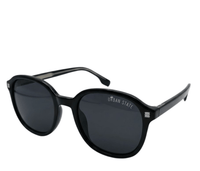 Polarized Sloane Square Frame Sunglasses - Black Black