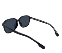 Polarized Sloane Square Frame Sunglasses - Black Black