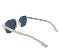 Polarized Sloane Square Frame Sunglasses - Black White