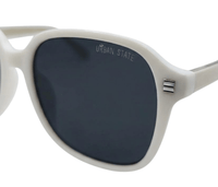 Polarized Sloane Square Frame Sunglasses - Black White