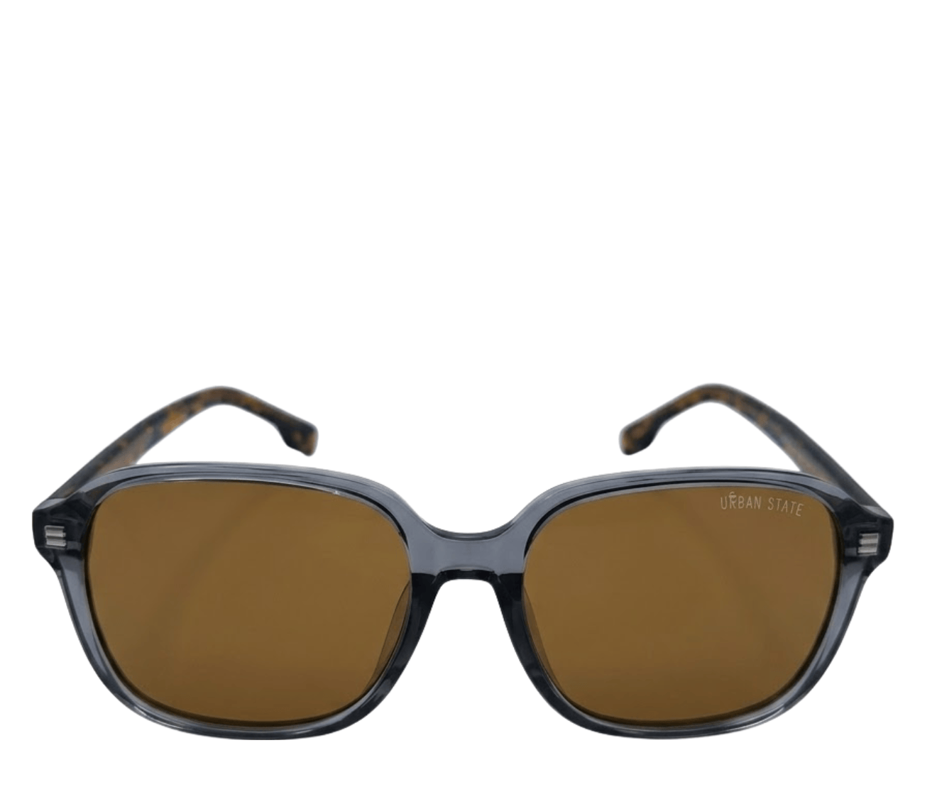 Polarized Sloane Square Frame Sunglasses - Black Leopard