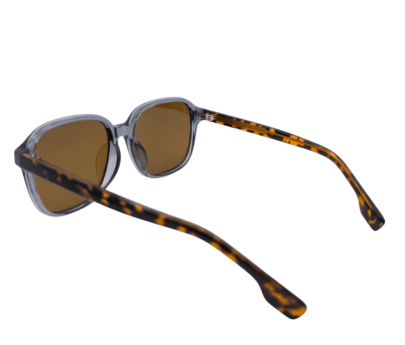 Polarized Sloane Square Frame Sunglasses - Black Leopard