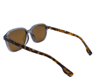 Polarized Sloane Square Frame Sunglasses - Black Leopard